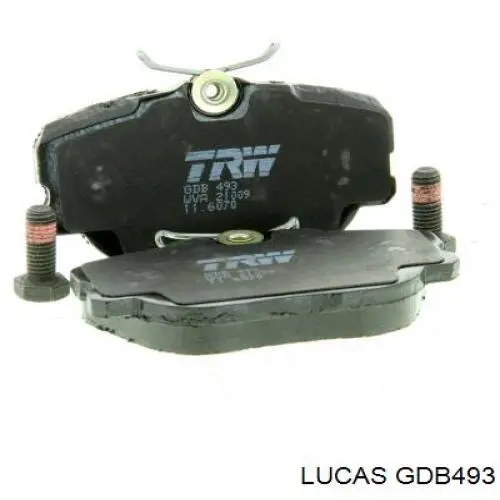 GDB493 Lucas колодки тормозные передние дисковые