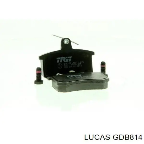 Задние тормозные колодки GDB814 Lucas