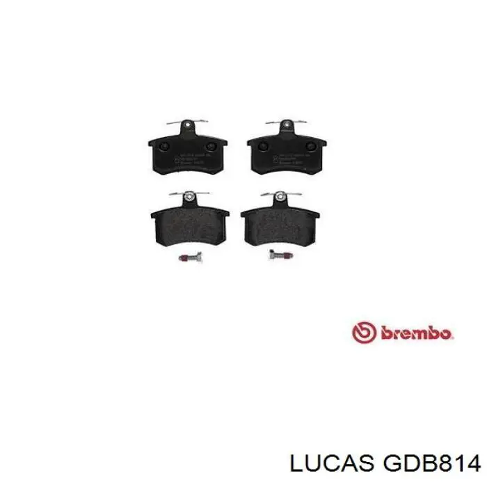 GDB814 Lucas Колодки тормозные дисковые комплект