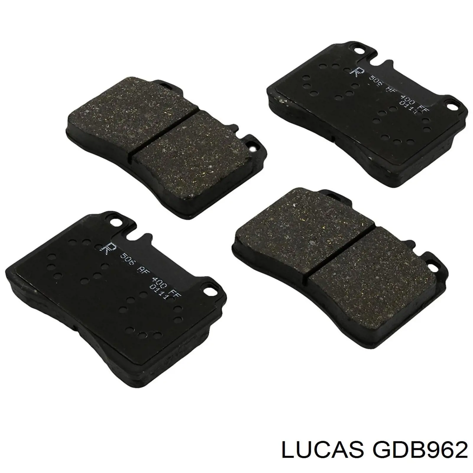 GDB962 Lucas колодки тормозные передние дисковые