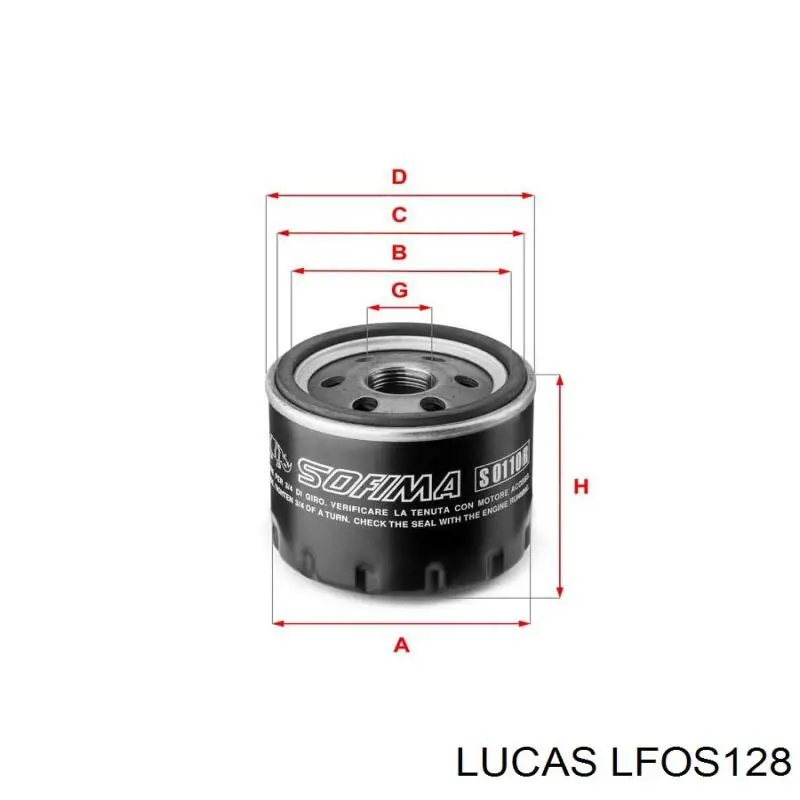 Фильтр очистки масла центробежный Lucas LFOS128 цена, от 6.31 USD