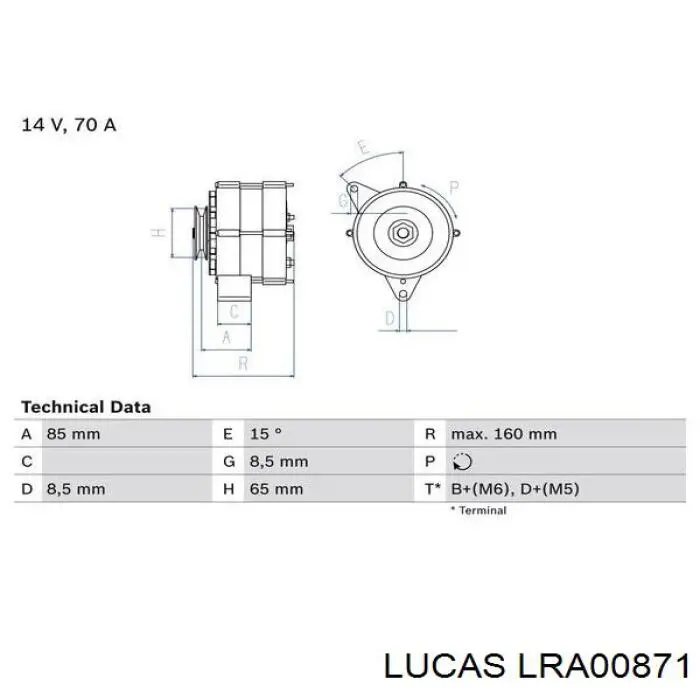 Автомобильный генератор Lucas LRA00871 цена, от 124.94 USD