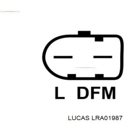 LRA01987 Lucas Генератор автомобильный