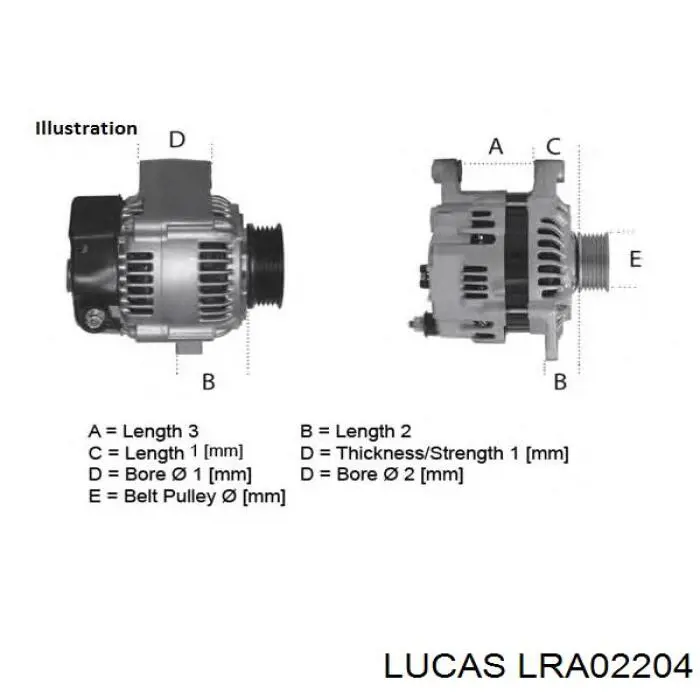 Купить LRA02204 Lucas Генератор
