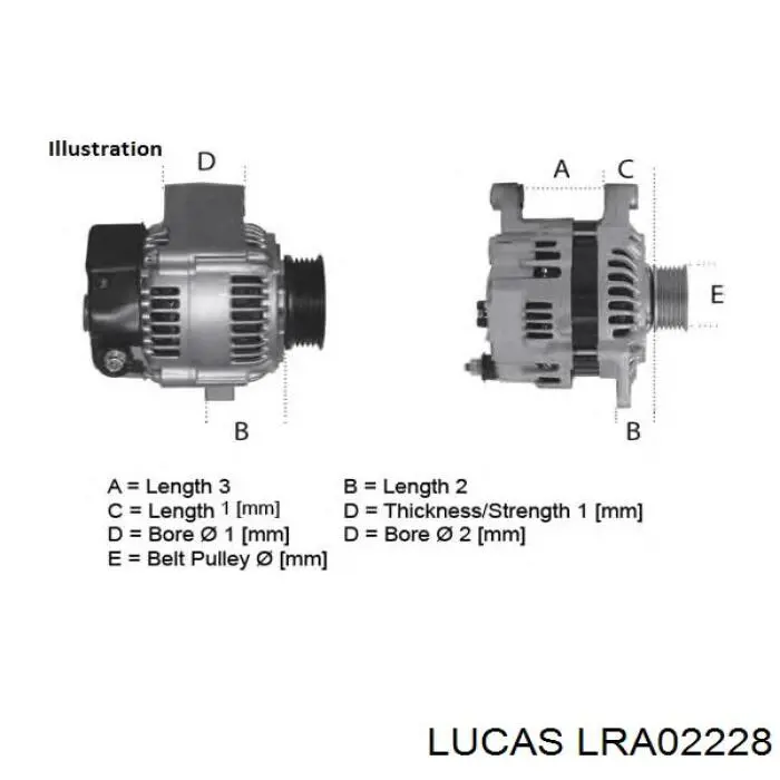 Купить LRA02228 Lucas Генератор
