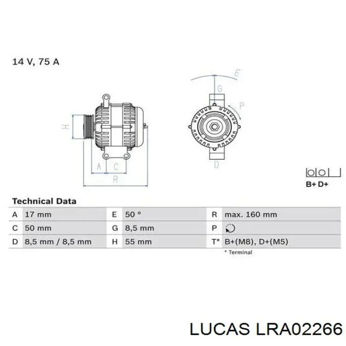 Купить LRA02266 Lucas Генератор