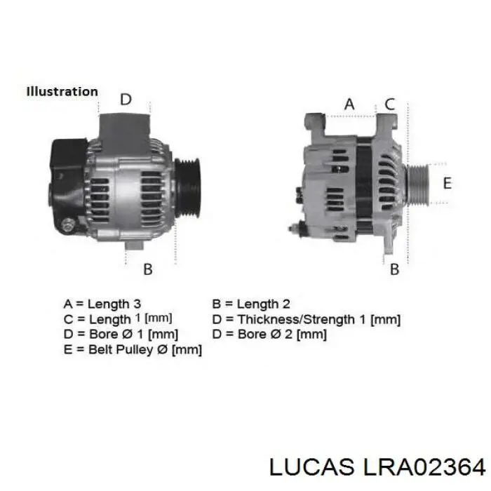Купить LRA02364 Lucas Генератор