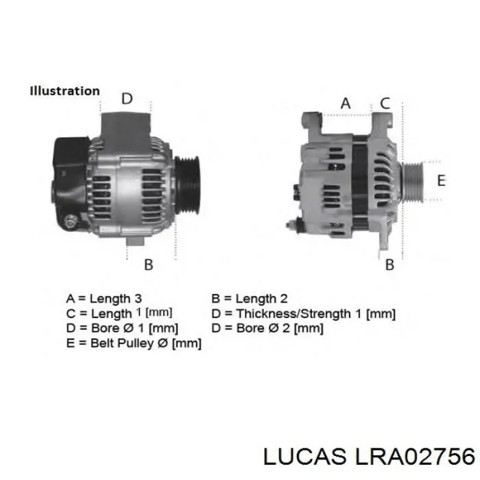 Alternador LRA02756 Lucas