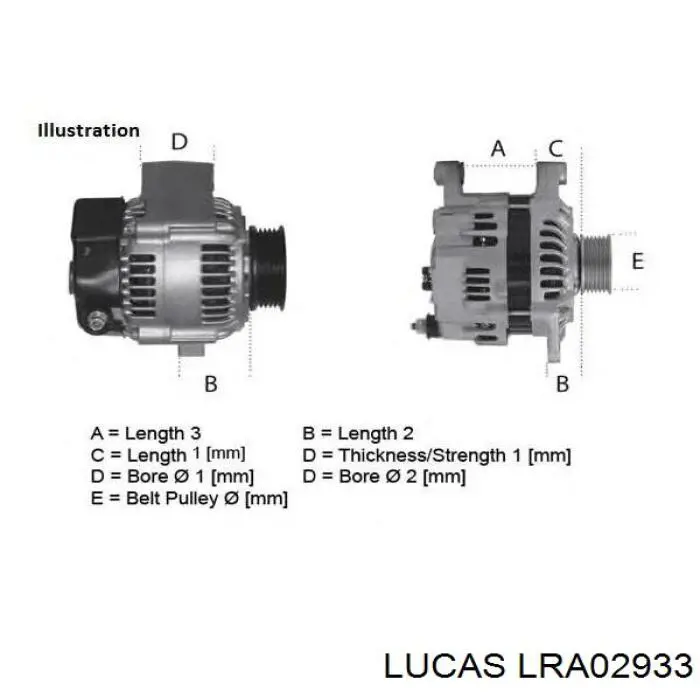 Alternador LRA02933 Lucas