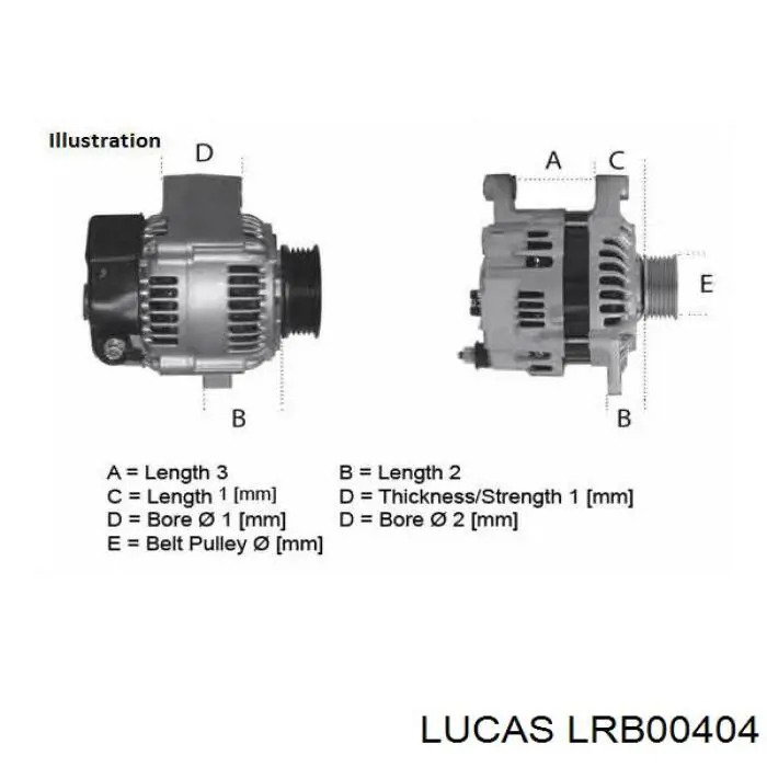 Автомобильный генератор Lucas LRB00404 цена, от 57.01 USD