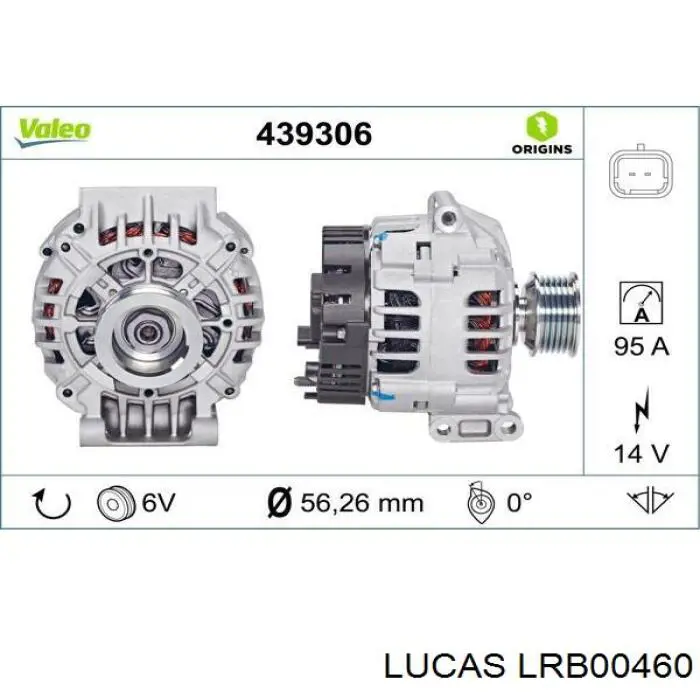 Автомобильный генератор Renault (RVI) 6001548061 цена, от 127.40 USD