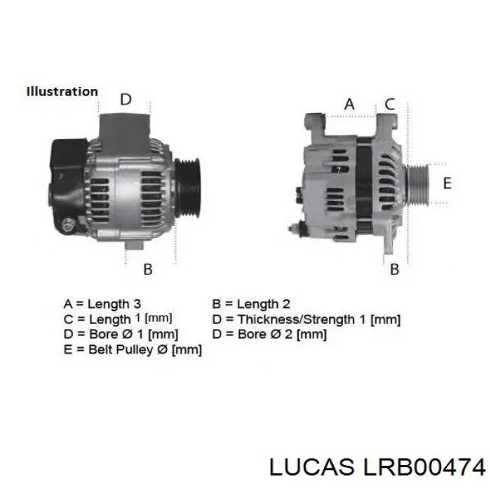 Купить LRB00474 Lucas Генератор