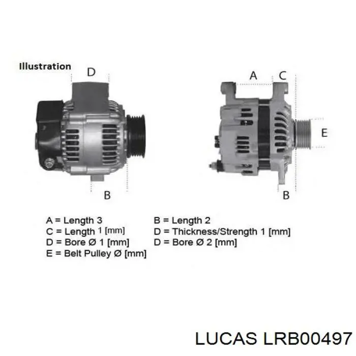 Купить LRB00497 Lucas Генератор