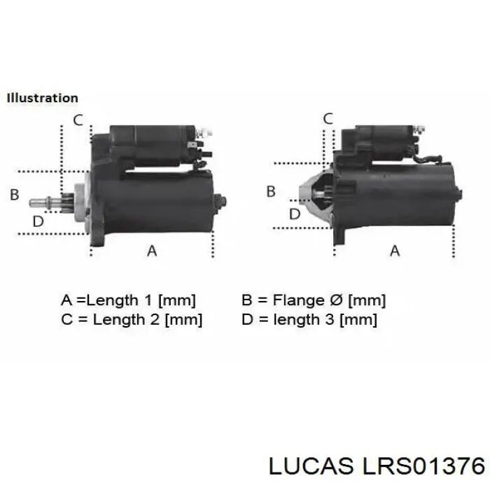 Motor de arranque LRS01376 Lucas