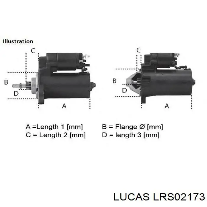 Motor de arranque LRS02173 Lucas