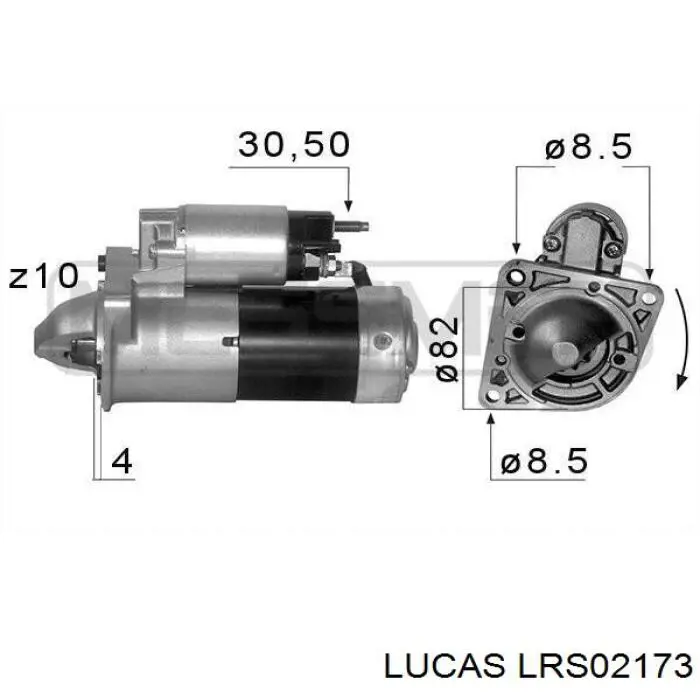 Купить LRS02173 Lucas Стартер