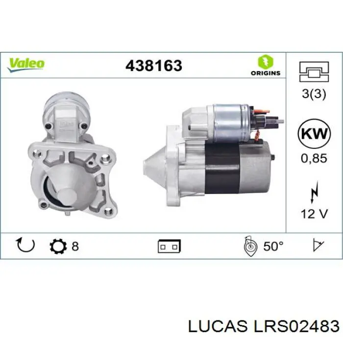 Купить LRS02483 Lucas Стартер