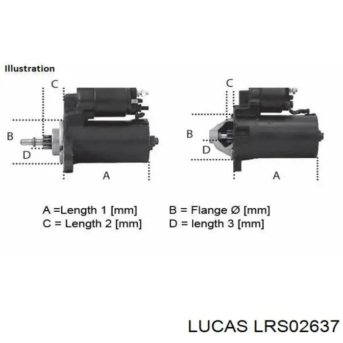 Стартер LRS02637 Lucas