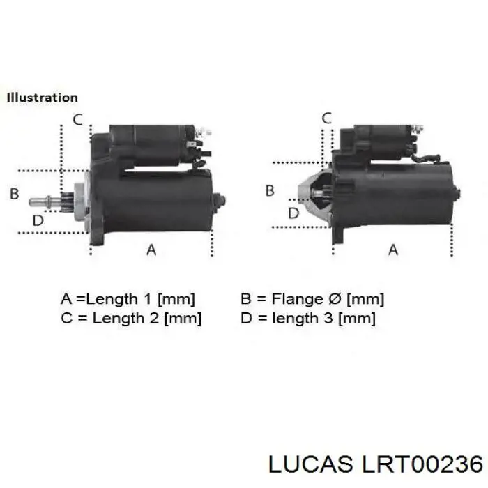 Стартер Lucas LRT00236 цена, от 78.60 USD