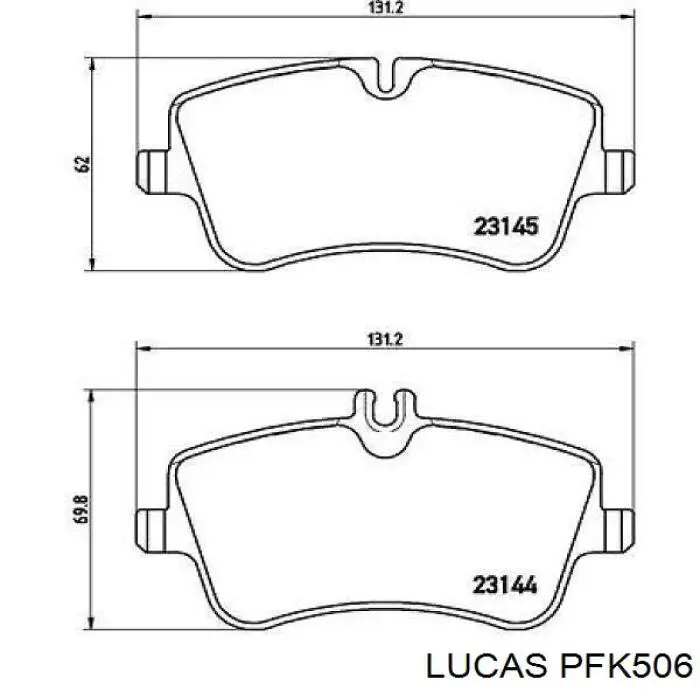 Ремкомплект тормозных колодок A0019914360 Mercedes