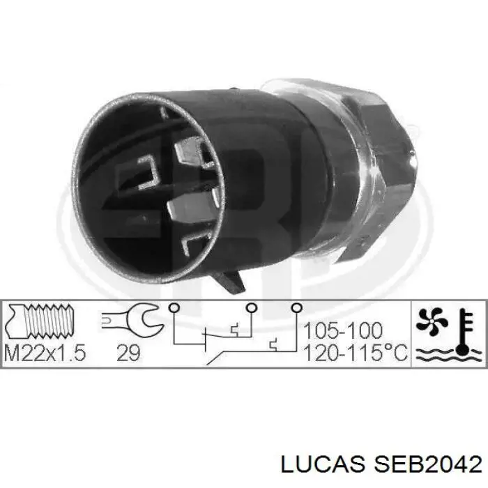 Датчик коленвала SEB2042 Lucas