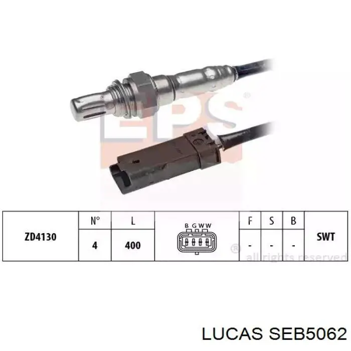 Датчик коленвала SEB5062 Lucas
