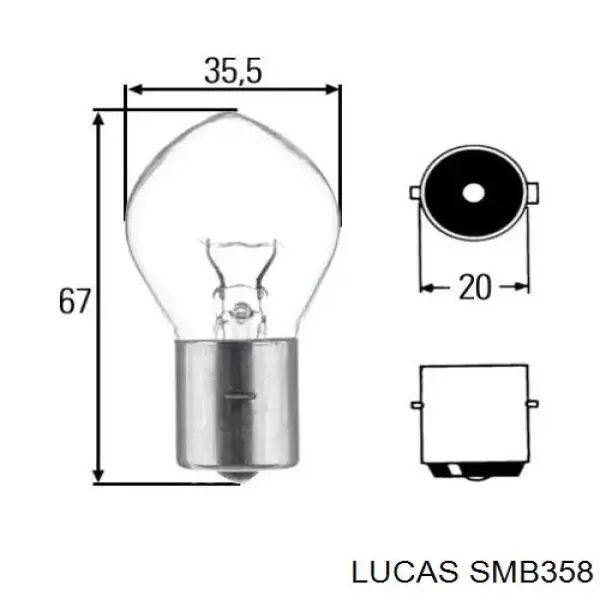 Купить SMB358 Lucas Датчик включения сцепления