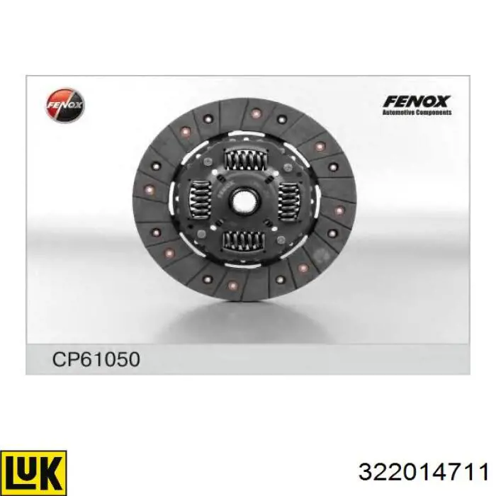 Диск сцепления LUK 322014711 цена, от 64.16 USD