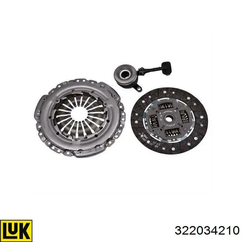 Disco de embraiagem LUK 322034210 preço, a partir de 155,55 USD