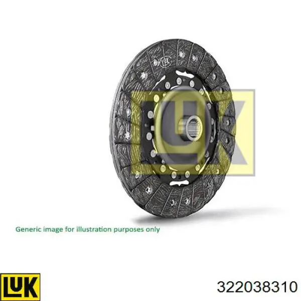 Купить 322038310 LUK Диск сцепления