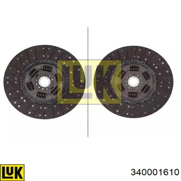 340001610 LUK диск сцепления