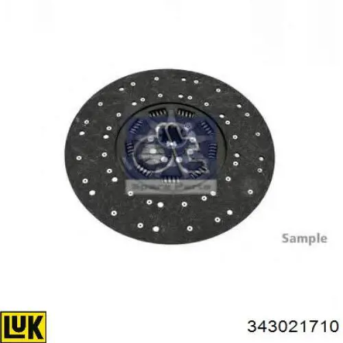 Диск сцепления 343021710 LUK