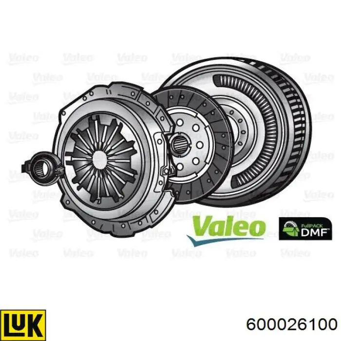 Комплект сцепления (3 части) LUK 600026100 цена, от 659.09 USD