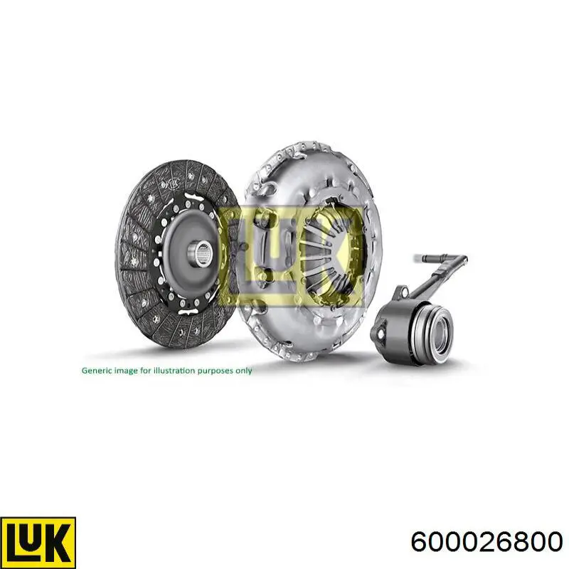 Купить 600026800 LUK Комплект сцепления (диск, корзина, подшипник)