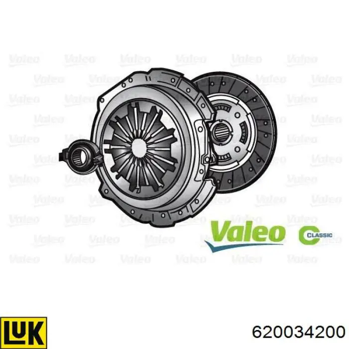 620034200 LUK Kit de embraiagem (3 peças)
