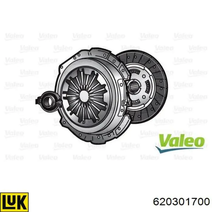 620301700 LUK Kit de embraiagem (3 peças)