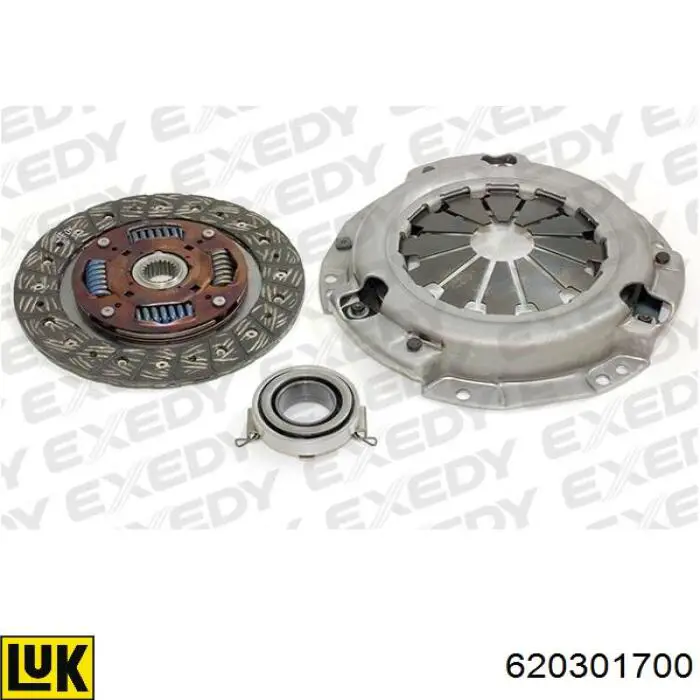 Kit de embraiagem (3 peças) 620301700 LUK