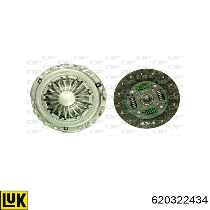 Комплект сцепления (3 части) LUK 620322434 цена, от 88.69 USD