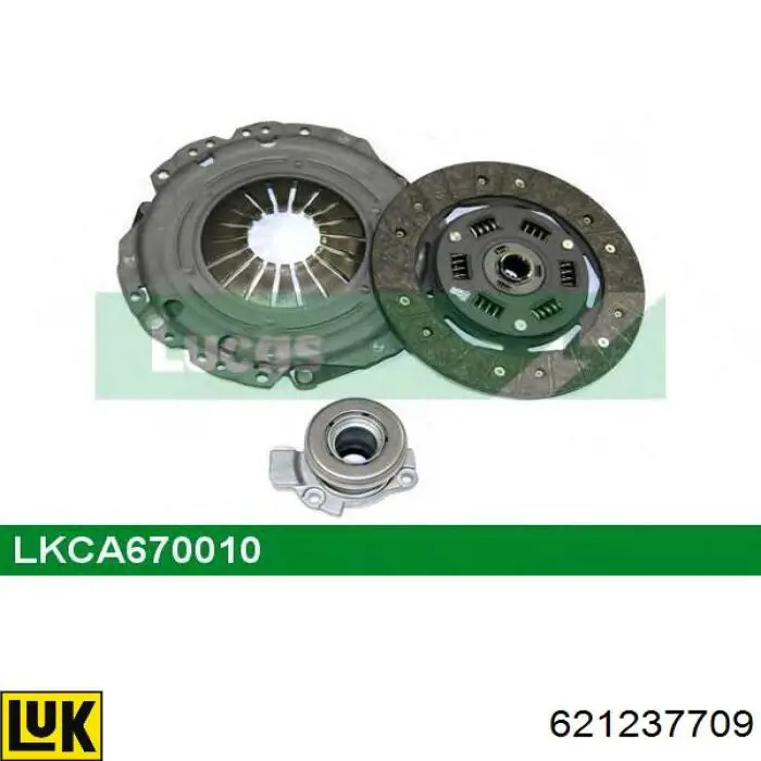 Комплект сцепления (3 части) LUK 621237709 цена, от 96.64 USD