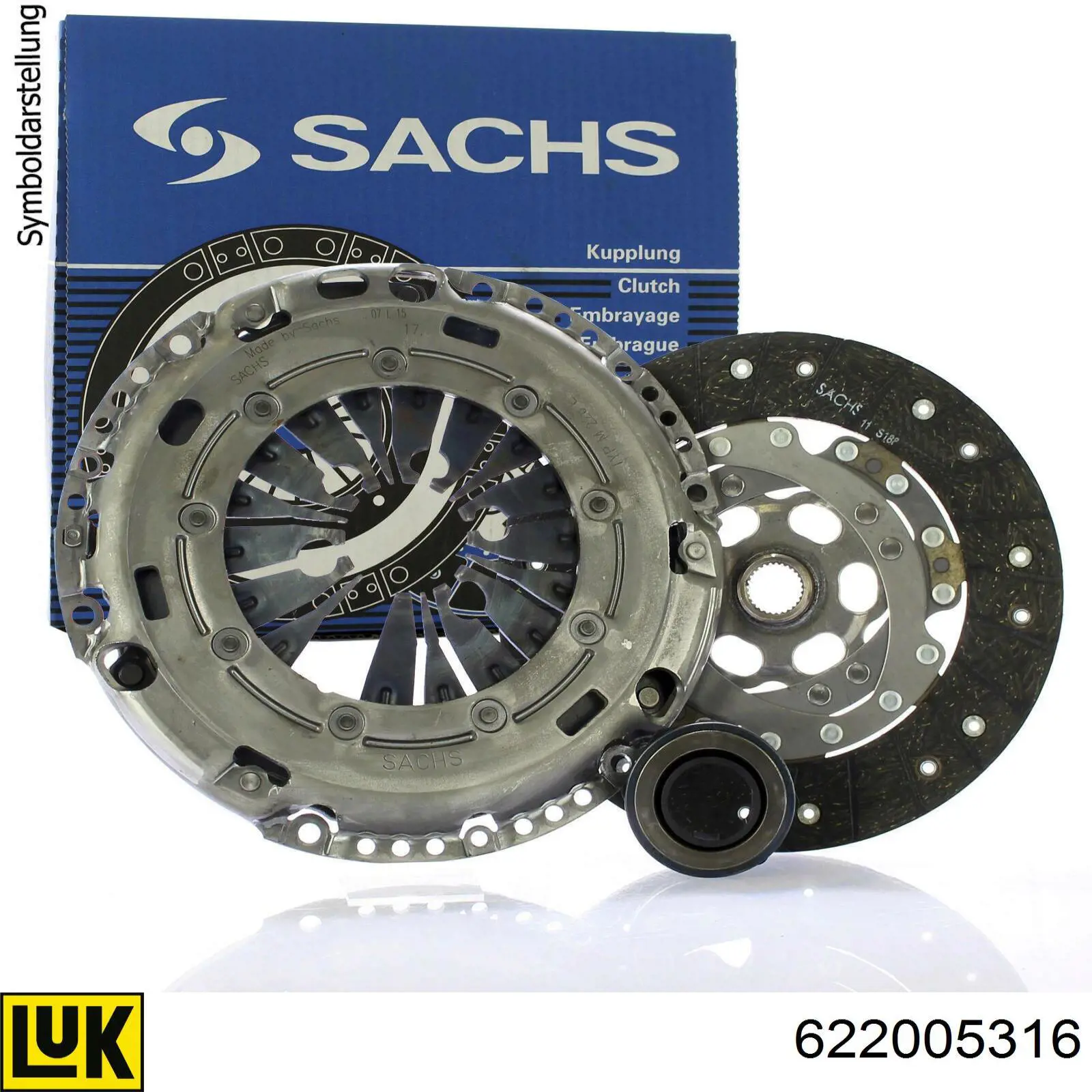 Комплект сцепления (3 части) LUK 622005316 цена, от 224.46 USD