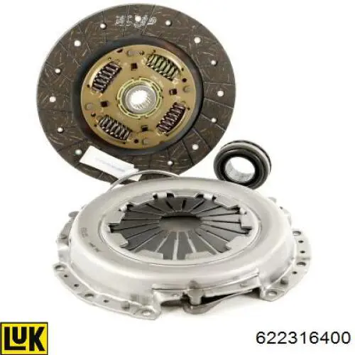 Комплект сцепления (3 части) LUK 622316400 цена, от 6292.32 UAH