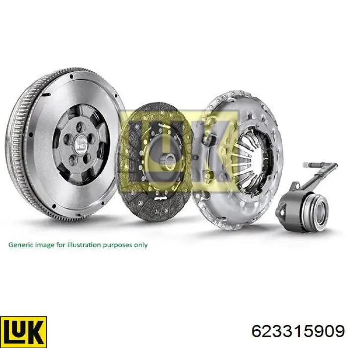 Комплект сцепления (3 части) LUK 623315909 цена, от 154.57 USD