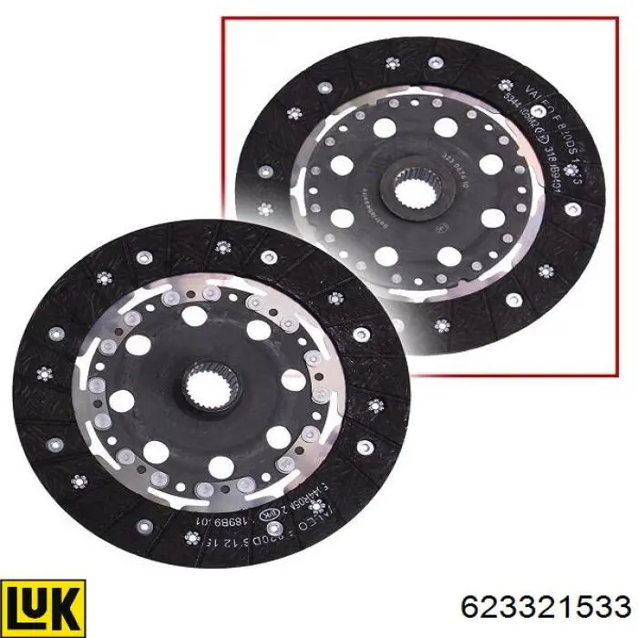 Комплект сцепления (3 части) LUK 623321533 цена, от 390.37 USD