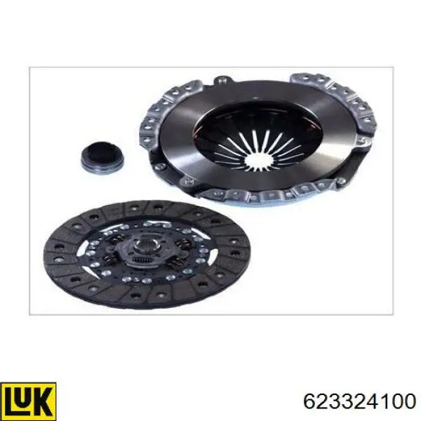 Kit de embraiagem (3 peças) 623324100 LUK