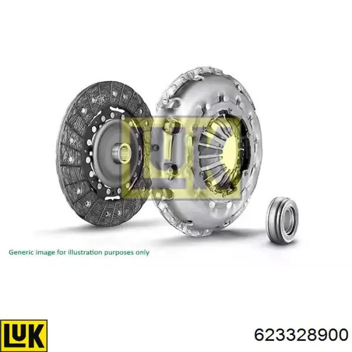 623328900 LUK kit de embraiagem (3 peças)