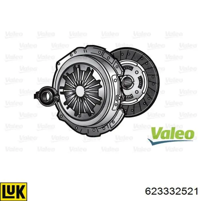 Комплект сцепления (3 части) LUK 623332521 цена, от 205.95 USD