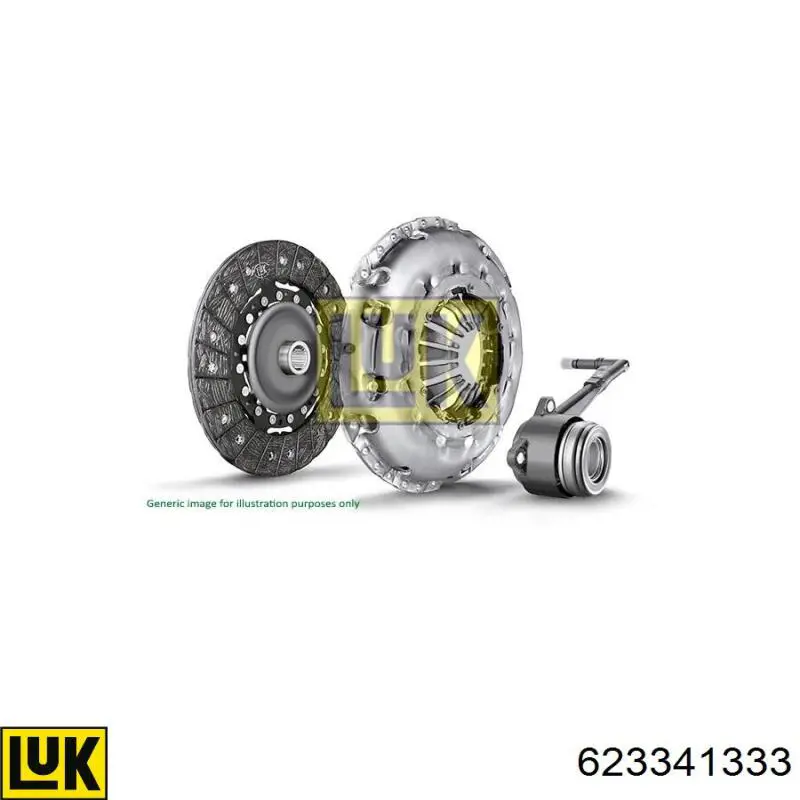 Комплект сцепления (3 части) LUK 623341333 цена, от 314.83 USD