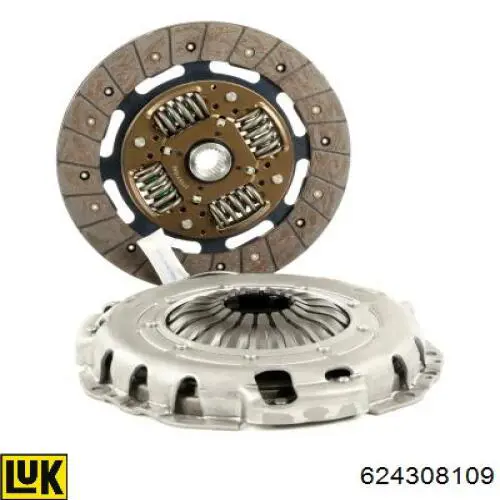 Комплект сцепления (3 части) LUK 624308109 цена, от 105.06 USD