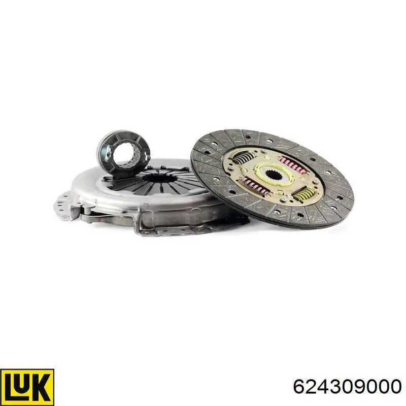 Комплект сцепления (3 части) LUK 624309000 цена, от 184.80 USD