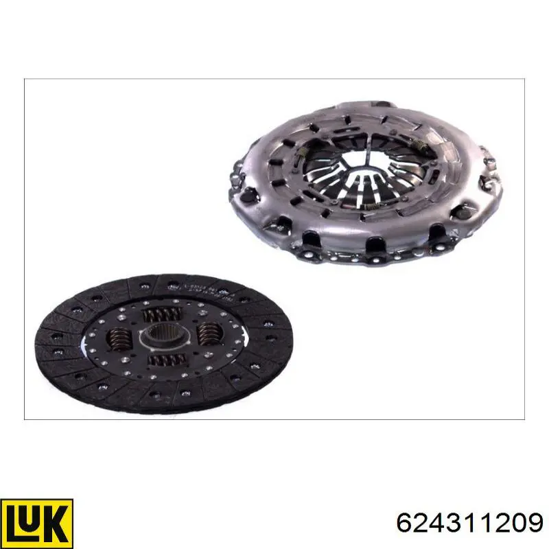Комплект сцепления (3 части) Mercedes 0182503501 цена, от 584.09 USD